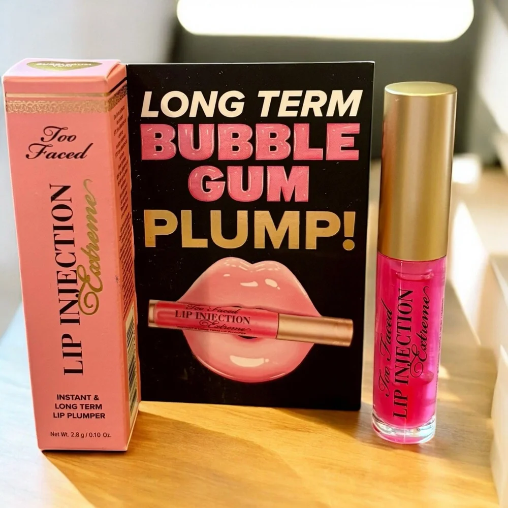 💎Too Faced Lip Injection Extreme Lip Plumper Travel Size - Bubblegum Yum